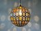 Iron & Colorful Glass Ceiling Lamp from Limburg, Germany, 1960s 2