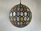 Iron & Colorful Glass Ceiling Lamp from Limburg, Germany, 1960s, Image 1