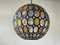 Iron & Colorful Glass Ceiling Lamp from Limburg, Germany, 1960s 10