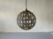 Iron & Colorful Glass Ceiling Lamp from Limburg, Germany, 1960s 5