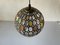 Iron & Colorful Glass Ceiling Lamp from Limburg, Germany, 1960s 6