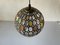 Iron & Colorful Glass Ceiling Lamp from Limburg, Germany, 1960s, Image 6