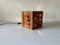 Mid-Century Italian Wooden Cube Table Lamp, 1950s 2
