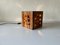 Mid-Century Italian Wooden Cube Table Lamp, 1950s, Image 2