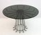 Mid-Century Modern Round Dining Table in Chrome Metal by Gastone Rinaldi, Italy, 1970s 1
