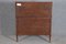 Antique Secretaire and Chest of Drawers in Walnut, 1800, Set of 2 68