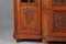 Antique Baroque Oak 3-Door Display Case with Carvings, Aachen Lüttich, 19th Century 11