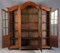 Antique Baroque Oak 3-Door Display Case with Carvings, Aachen Lüttich, 19th Century 53