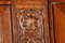 Antique Baroque Oak 3-Door Display Case with Carvings, Aachen Lüttich, 19th Century 7