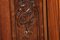 Antique Baroque Oak 3-Door Display Case with Carvings, Aachen Lüttich, 19th Century 14