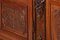 Antique Baroque Oak 3-Door Display Case with Carvings, Aachen Lüttich, 19th Century 33