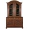 Antique Baroque Cupboard with Display Case Top, 18th Century, Image 1