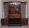 Early-19th Century Flame Mahogany Secretaire Bookcase, Set of 3 15