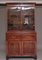 Early-19th Century Flame Mahogany Secretaire Bookcase, Set of 3 1