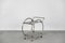 Vintage Art Deco Chrome and Glass Round Bar Cart, 1930s, Image 2