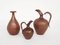 Italian Handmade Copper Jugs & Vase from Casagrande, Italy, 1950, Set of 3 1