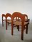 Dining Chairs in Curved Wood & Straw in the Style of Stilwood, Vienna, 1970s, Set of 6 5