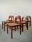 Dining Chairs in Curved Wood & Straw in the Style of Stilwood, Vienna, 1970s, Set of 6 6