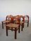 Dining Chairs in Curved Wood & Straw in the Style of Stilwood, Vienna, 1970s, Set of 6 4