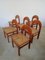 Dining Chairs in Curved Wood & Straw in the Style of Stilwood, Vienna, 1970s, Set of 6 8