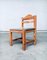 Brutalist Square Model Pine Dining Chairs, 1970s, Set of 6 25