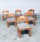 Brutalist Square Model Pine Dining Chairs, 1970s, Set of 6, Image 22