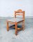 Brutalist Square Model Pine Dining Chairs, 1970s, Set of 6 12