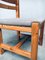 Brutalist Square Model Pine Dining Chairs, 1970s, Set of 6, Image 4