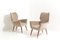 Beige Velvet & Wood Armchairs, 1950s, Set of 2, Image 1