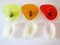 Mid-Century Modern Acrylic Glass Sconces Candies, Germany, 1960s, Set of 3 20