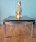 Table Basse Mid-Century en Acier et Laiton, 1960s 6