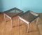 Mid-Century Steel & Brass Side Tables, 1960s, Set of 2 2
