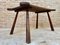 20th Century French Rustic Wooden Side Table, 1960s 6
