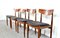 Teak & Aniline Leather Dining Chairs by Ib Kofod Larsen for G-Plan, 1960s, Set of 4 5