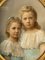 Portrait of Two Girls, 1894, Pastel on Canvas, Framed 3