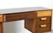 Walnut and Beech Concave Desk by Gunther Hoffstead for Uniflex, 1960s 5