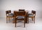 Art Deco Esszimmerstühle & Großer Esstisch Modell 569 im Stil von Hans Hartl, 7er Set 12