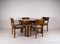 Art Deco Dining Chairs & Large Dining Table Model 569 in the Style of Hans Hartl, Set of 7 1