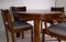Art Deco Dining Chairs & Large Dining Table Model 569 in the Style of Hans Hartl, Set of 7 15