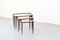 Italian Mahogany Nesting Tables by Ico Parisi, 1960s, Set of 3 9