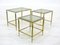 Glass & Metal Nesting Tables, 1970, Set of 3 14