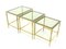 Glass & Metal Nesting Tables, 1970, Set of 3 1