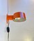 Lámpara de pared naranja de Svend Mediumboe para Nordic Solar, años 70, Imagen 7