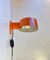 Orangefarbene Wandlampe von Svend Mediumboe für Nordic Solar, 1970er 7