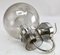 Vintage Space Age Chrome & Glass Wall Mounted Lamps from Glashutte Limburg, 1960s, Set of 2 3