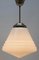 Opaline Shade Pendant Stem Lamp from Phillips, Netherlands, 1930s 6