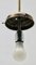 Opaline Shade Pendant Stem Lamp from Phillips, Netherlands, 1930s 12