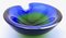 Italian Cobalt Blue Mouth Blown Art Glass Murano Bowl, 1960s 9