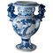 Blau-weiße Chinoiserie Altar Vase von Delft, 1685 1