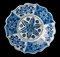 Blue and White Fruit Dish on Stand from Delft, Set of 2 4